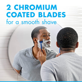 Gillette Sensor2 pivoting head detail showing contouring for comfort