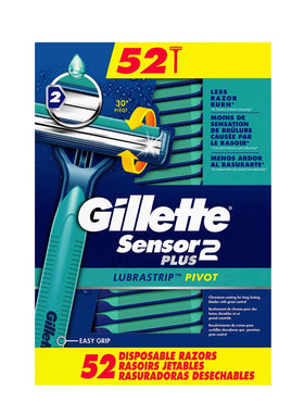 Gillette Sensor2 Plus held in hand for scale showing compact portability benefit