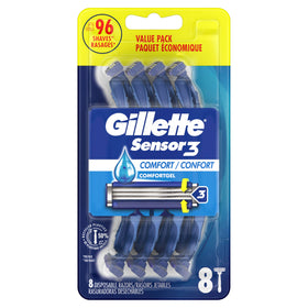 Gillette Sensor3 in a bathroom on a morning counter illustrating everyday shaving routine