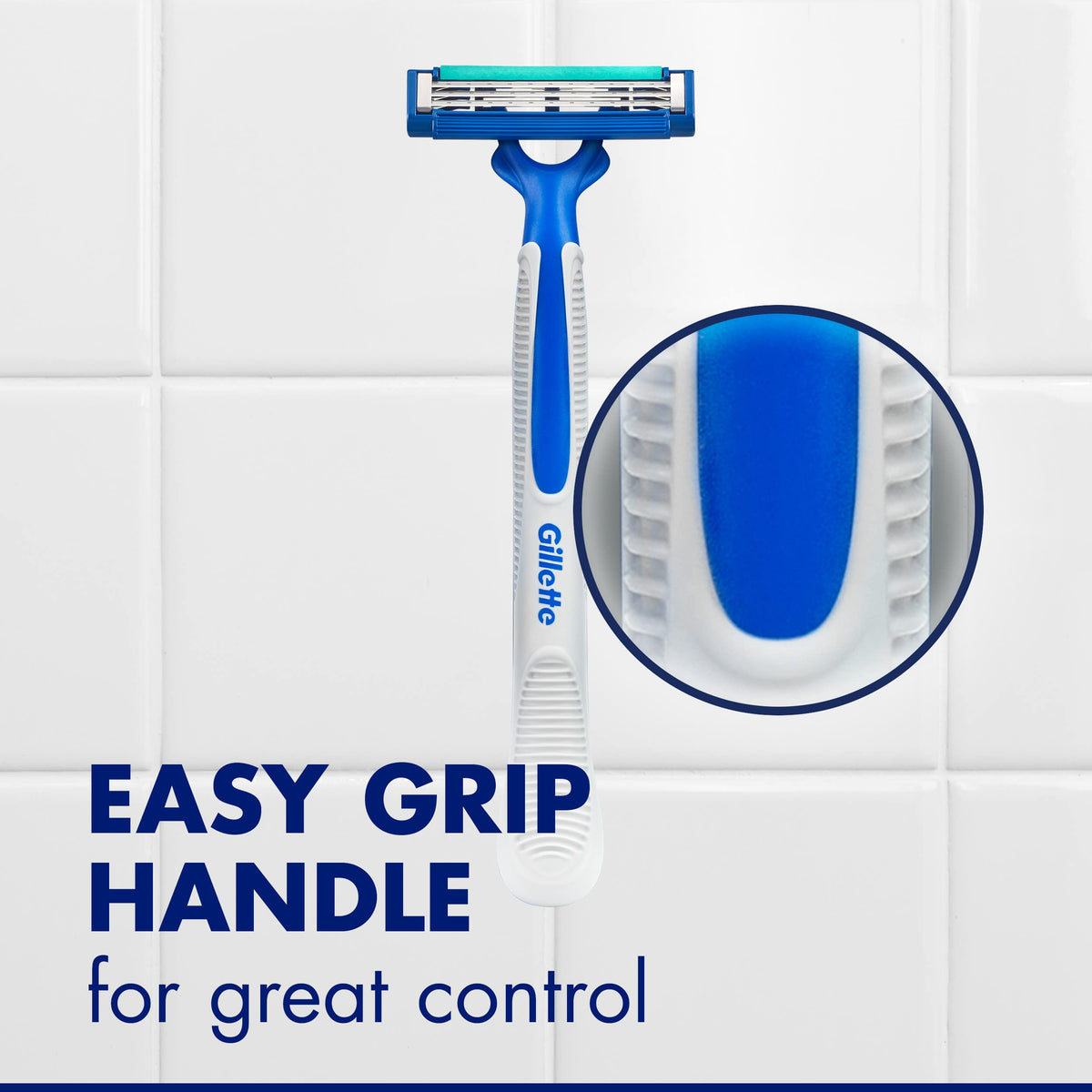 Gillette Sensor3 beside a coin to show compact size for easy travel