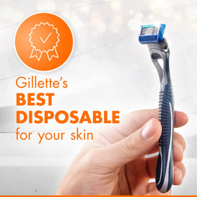 Gillette Sensor5 on bathroom counter lifestyle shot showing everyday grooming ease