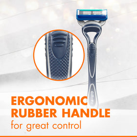 Gillette Sensor5 in hand illustrating compact size and secure handling
