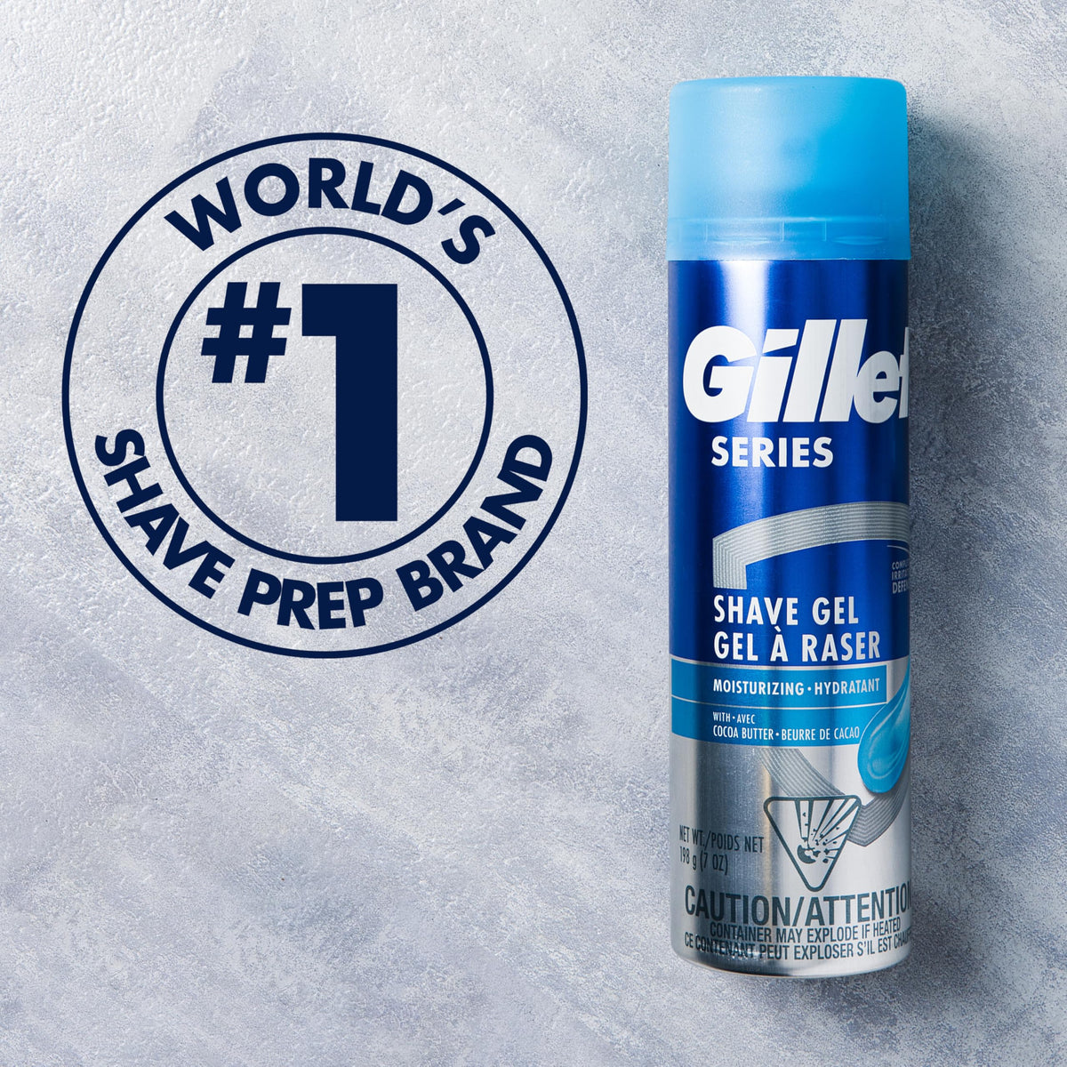 Gillette twin pack arrangement showing two cans for longer-lasting supply