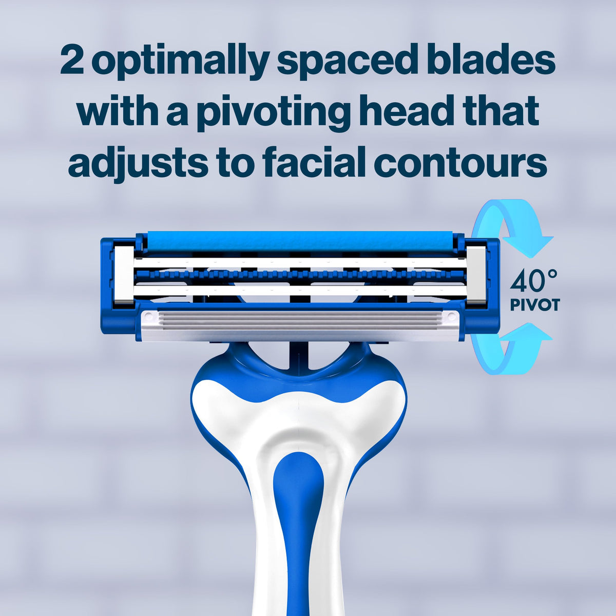Gillette SkinGuard irritation defense bar detail protecting skin from blade pressure
