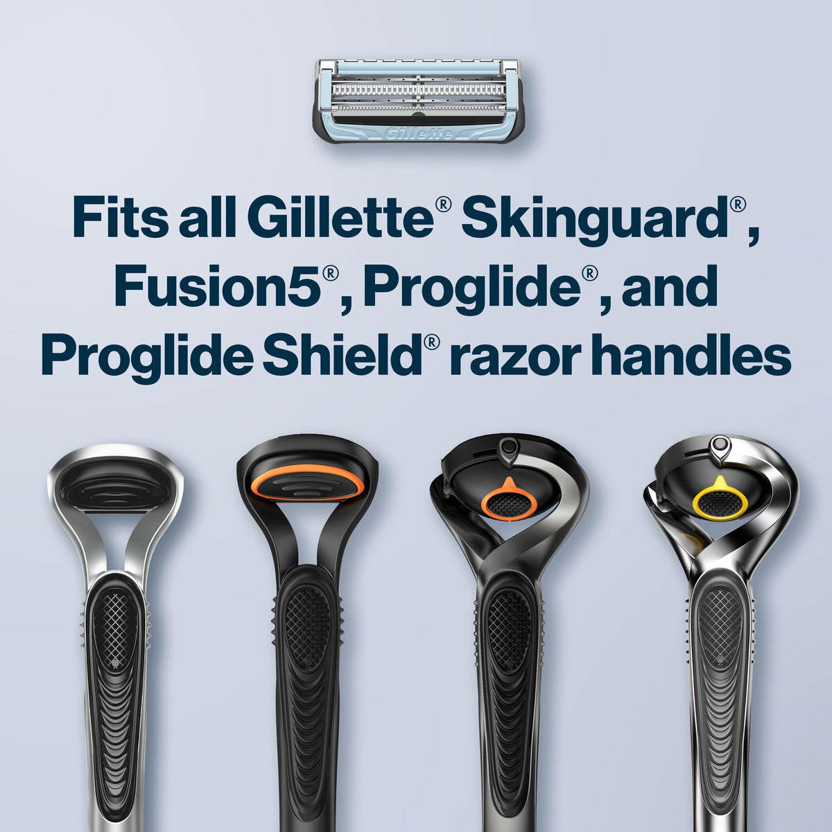 Gillette lifestyle bathroom scene showing easy daily shaving routine