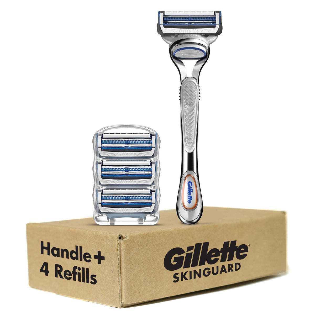 Gillette SkinGuard in hand to show scale and comfortable form-fitting handle