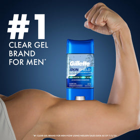 Gillette SkinShield 3.8 oz next to everyday items showing compact travel-friendly benefit