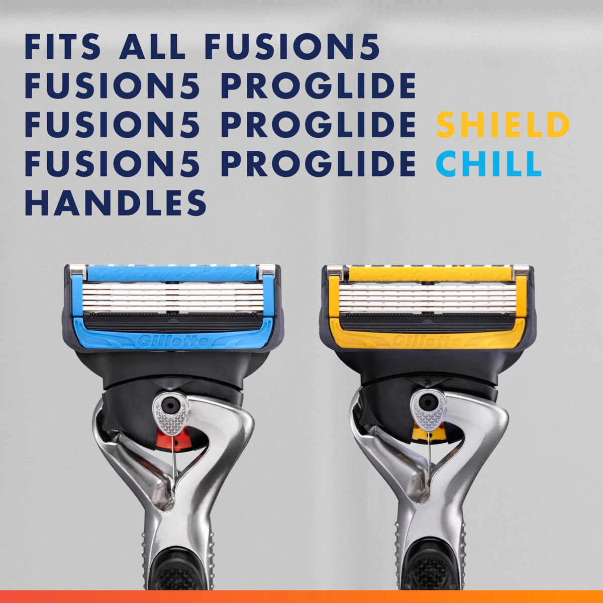 Gillette microfins and microcomb texture close-up for smoother hair guidance
