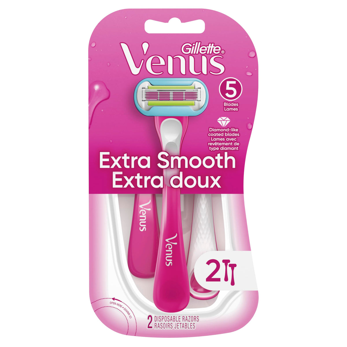 Gillette Venus in bathroom lifestyle scene showing ready-to-use convenience