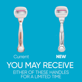Gillette Venus cartridge close-up showing five diamond-like blades for closeness