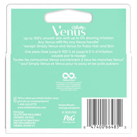 Gillette Venus close-up of blades highlighting precision and smoother shaves