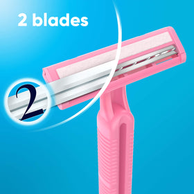 Gillette Venus razor in shower demonstrating easy in-shower use