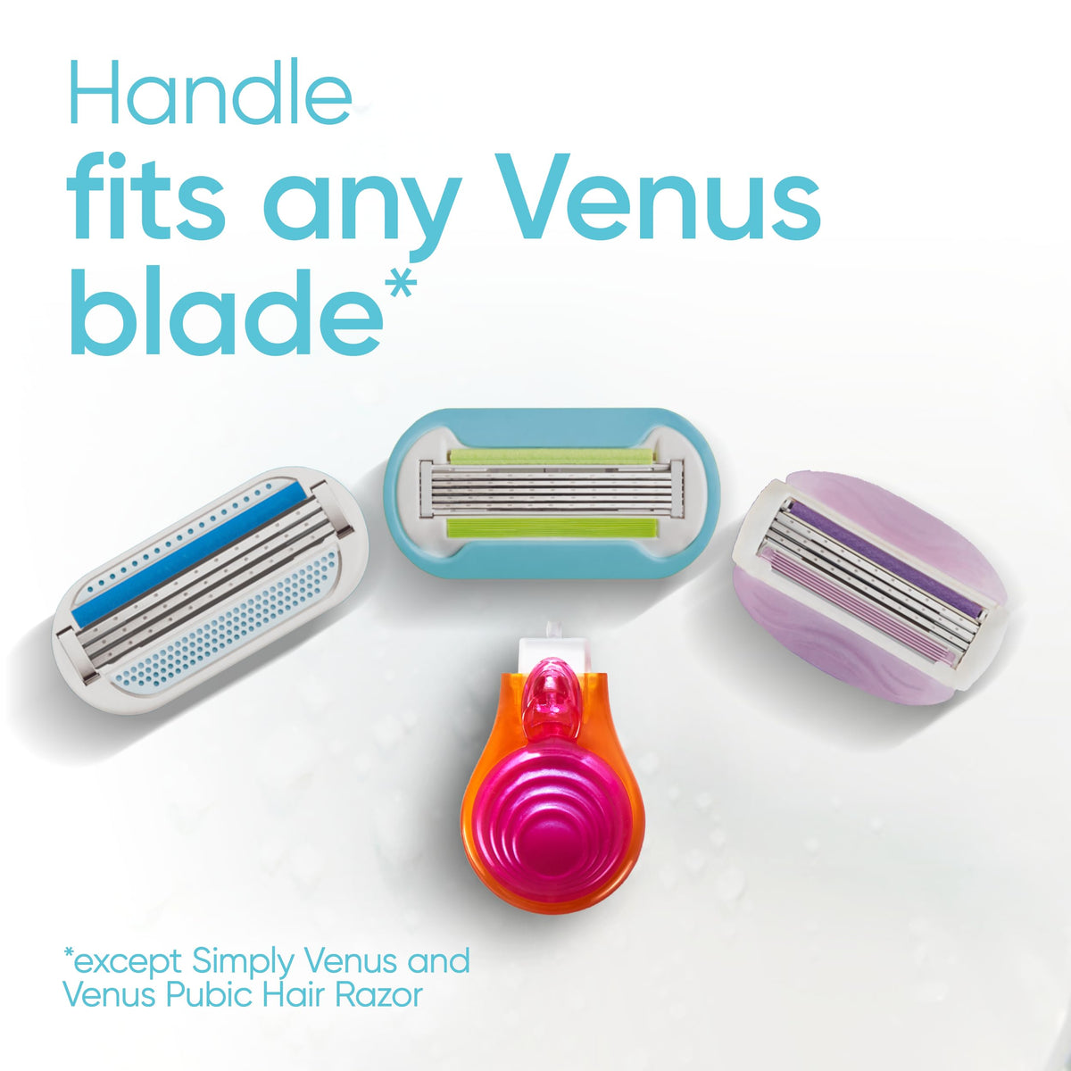 Gillette Venus kit in hand showing compact travel-friendly size