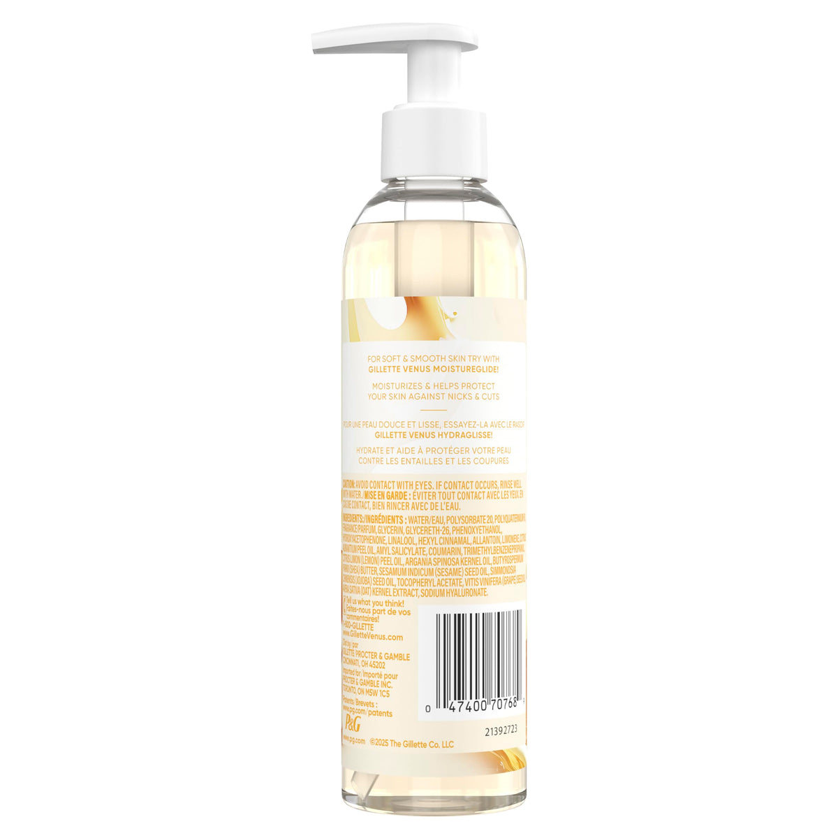 Gillette Venus on bathroom counter evoking relaxing scented shave experience