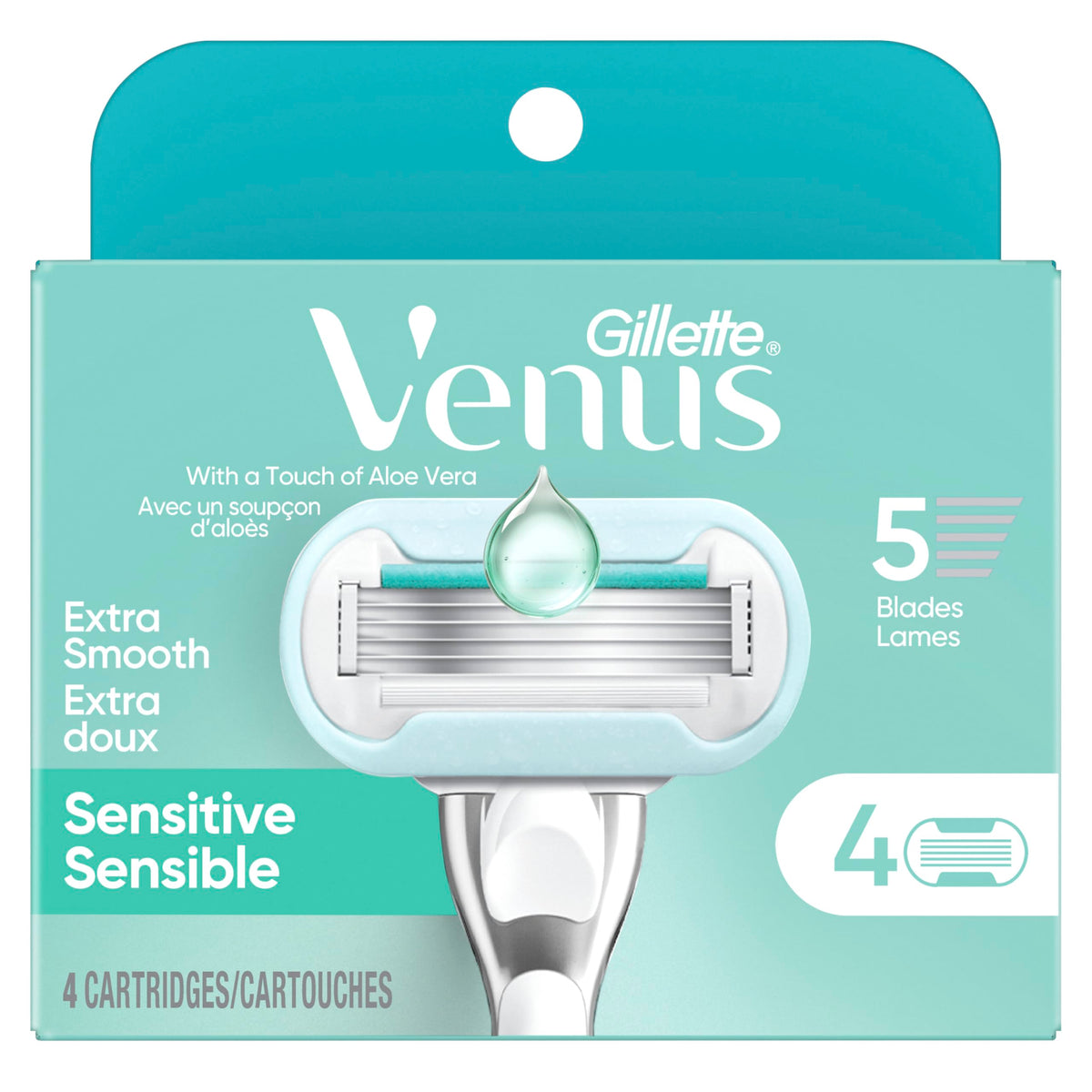 Gillette Venus staged in a bright bathroom demonstrating everyday use