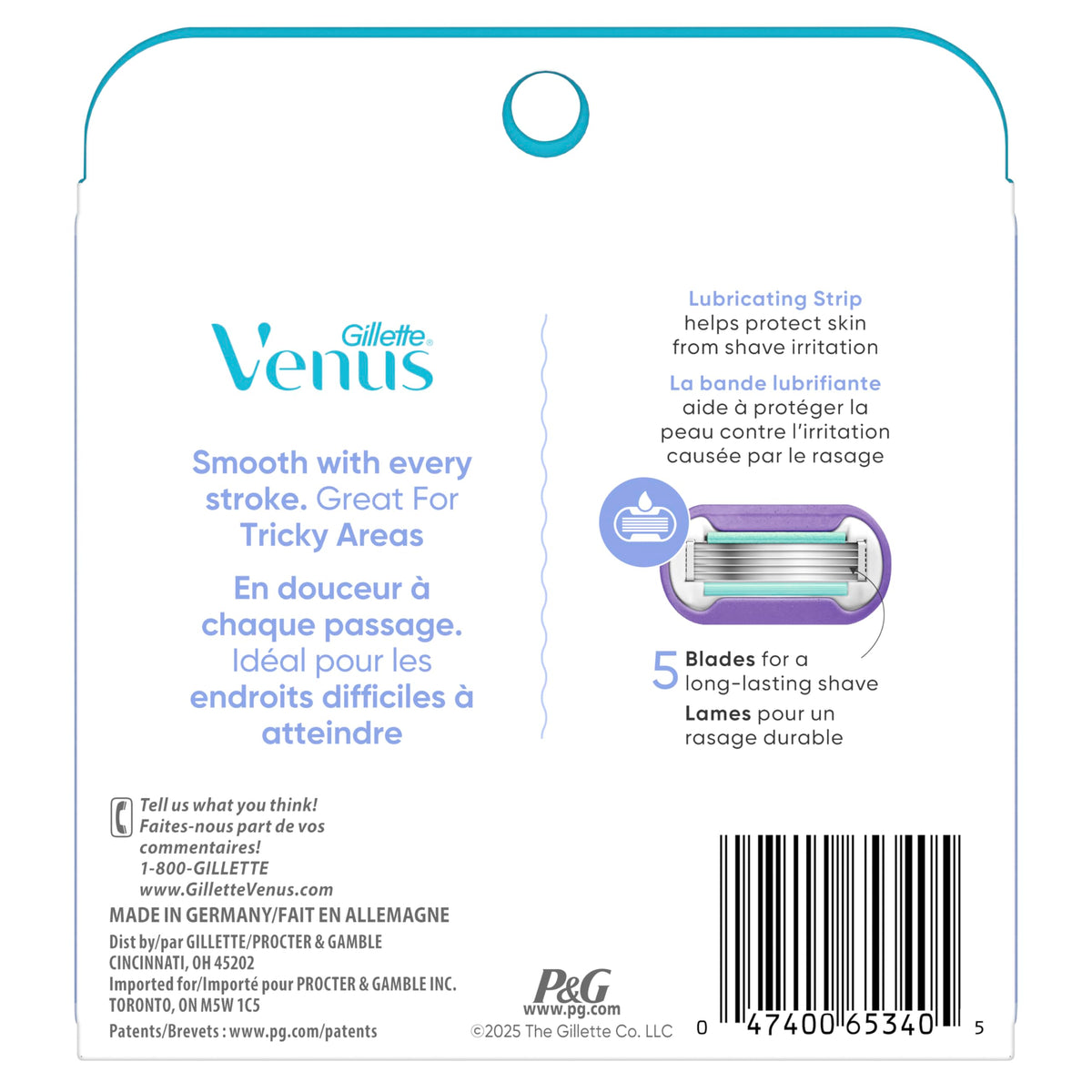 Gillette Venus lifestyle bathroom setup showing ready-to-use refills for convenient grooming routine
