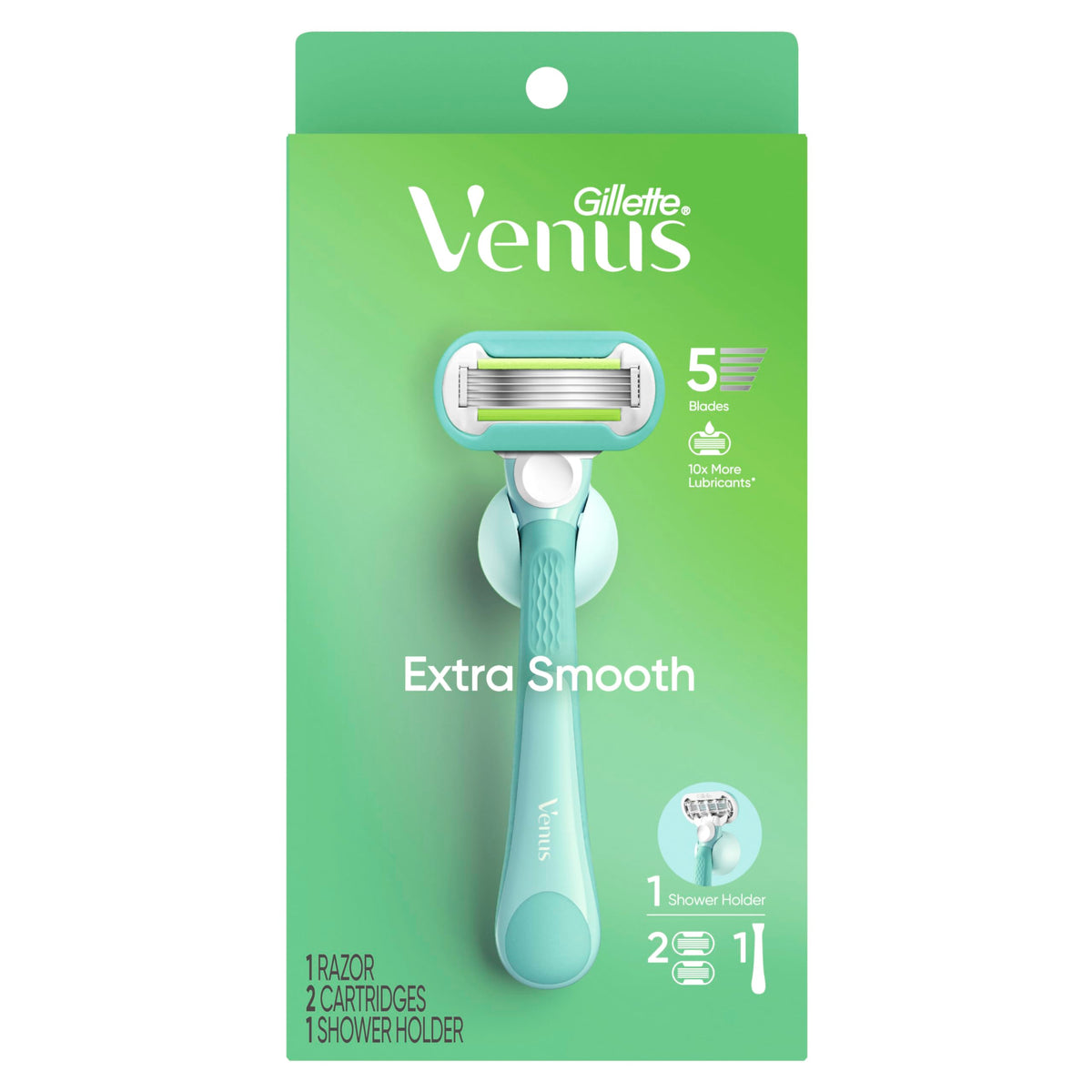 Gillette Venus lifestyle bathroom vanity scene signaling tidy storage and daily routine