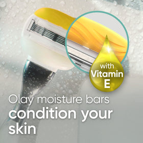 Gillette Venus Olay moisture bar detail releasing conditioning lather
