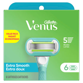 Gillette Venus box on vanity illustrating tidy storage and quick reach