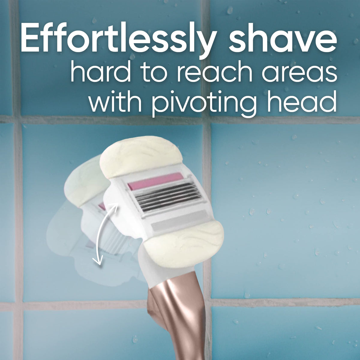 Gillette Venus razor on bathroom counter suggesting an elevated shaving routine