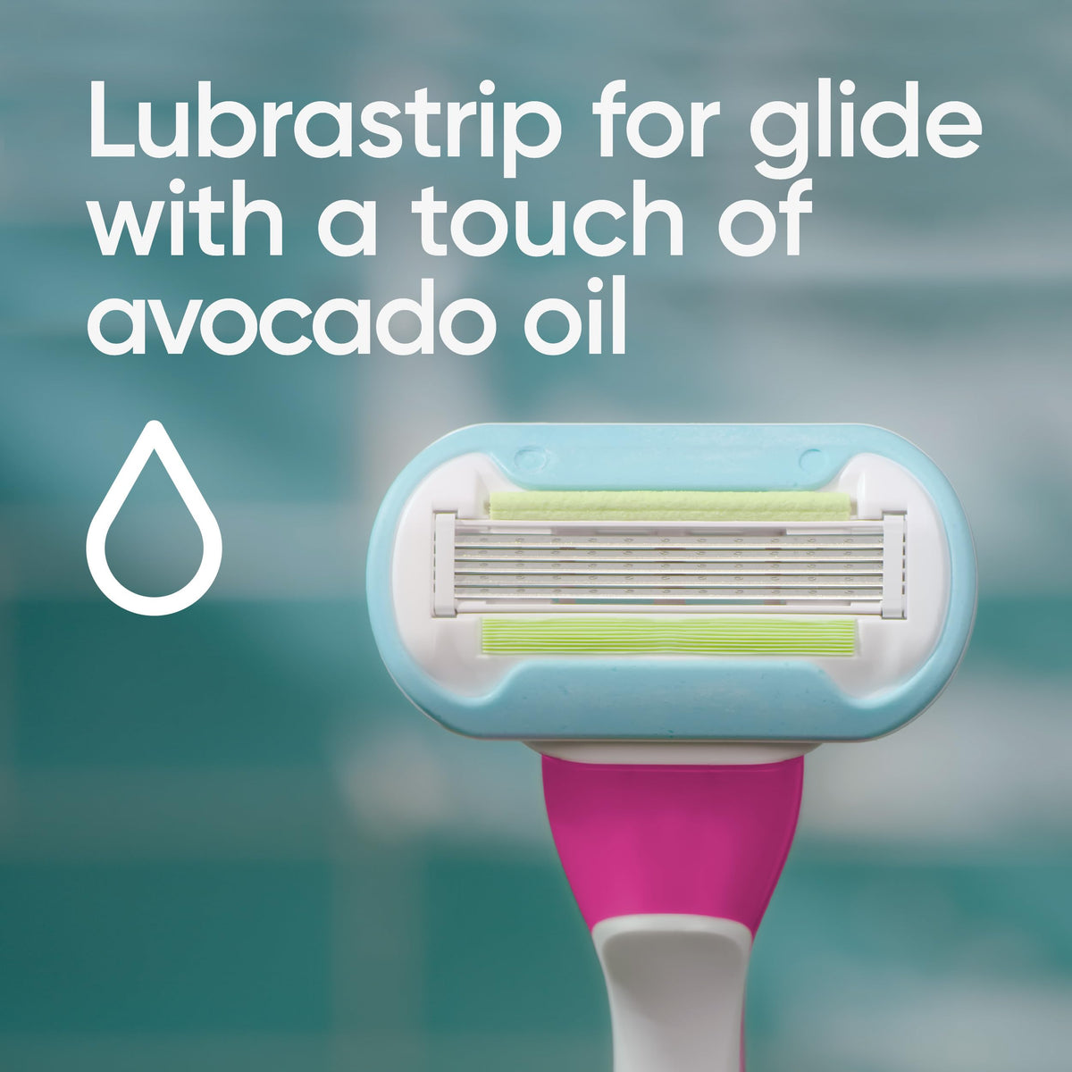 Person holding Gillette Venus disposable razor showing ergonomic grip