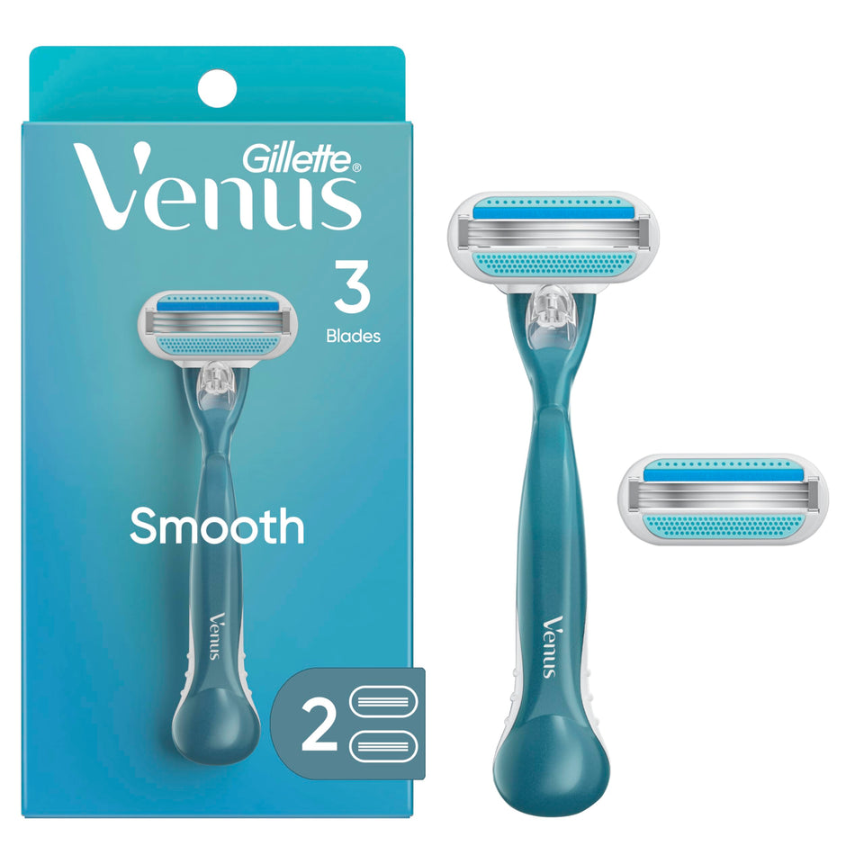 Gillette Venus front packaging showing kit and benefits for easy selection
