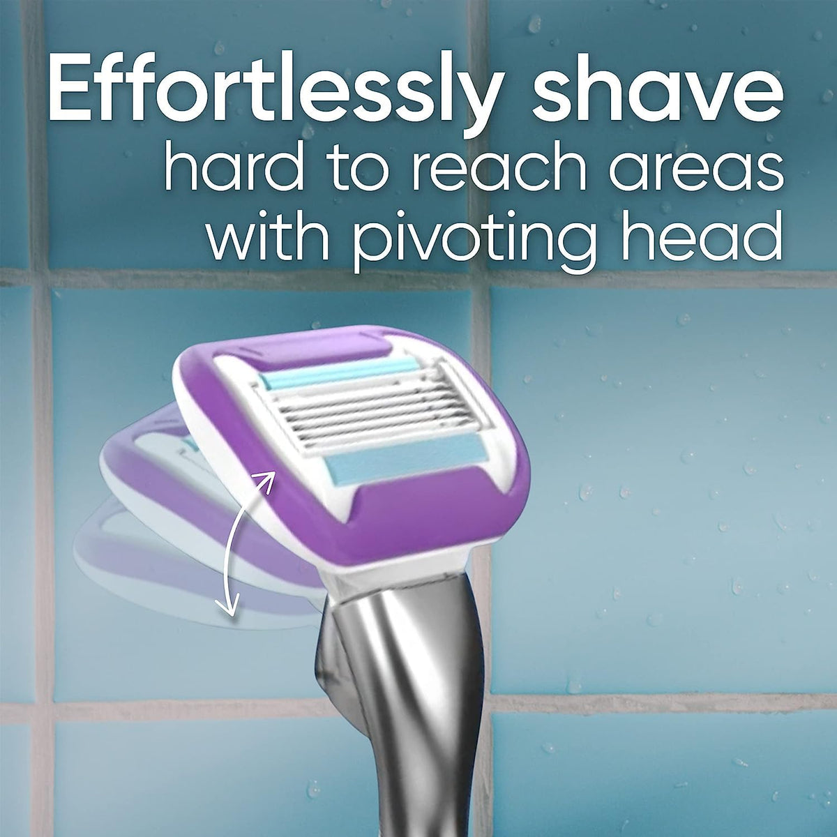 Gillette Venus Swirl in use on leg demonstrating smooth results and comfort