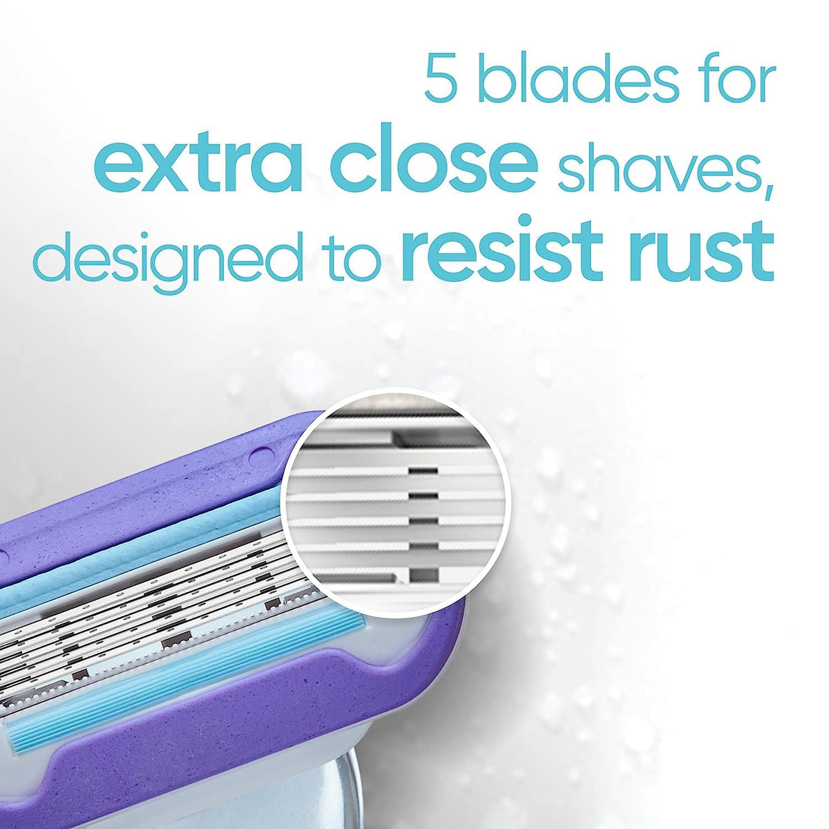 Gillette Venus Swirl pivoting head detail for precise contour shaving