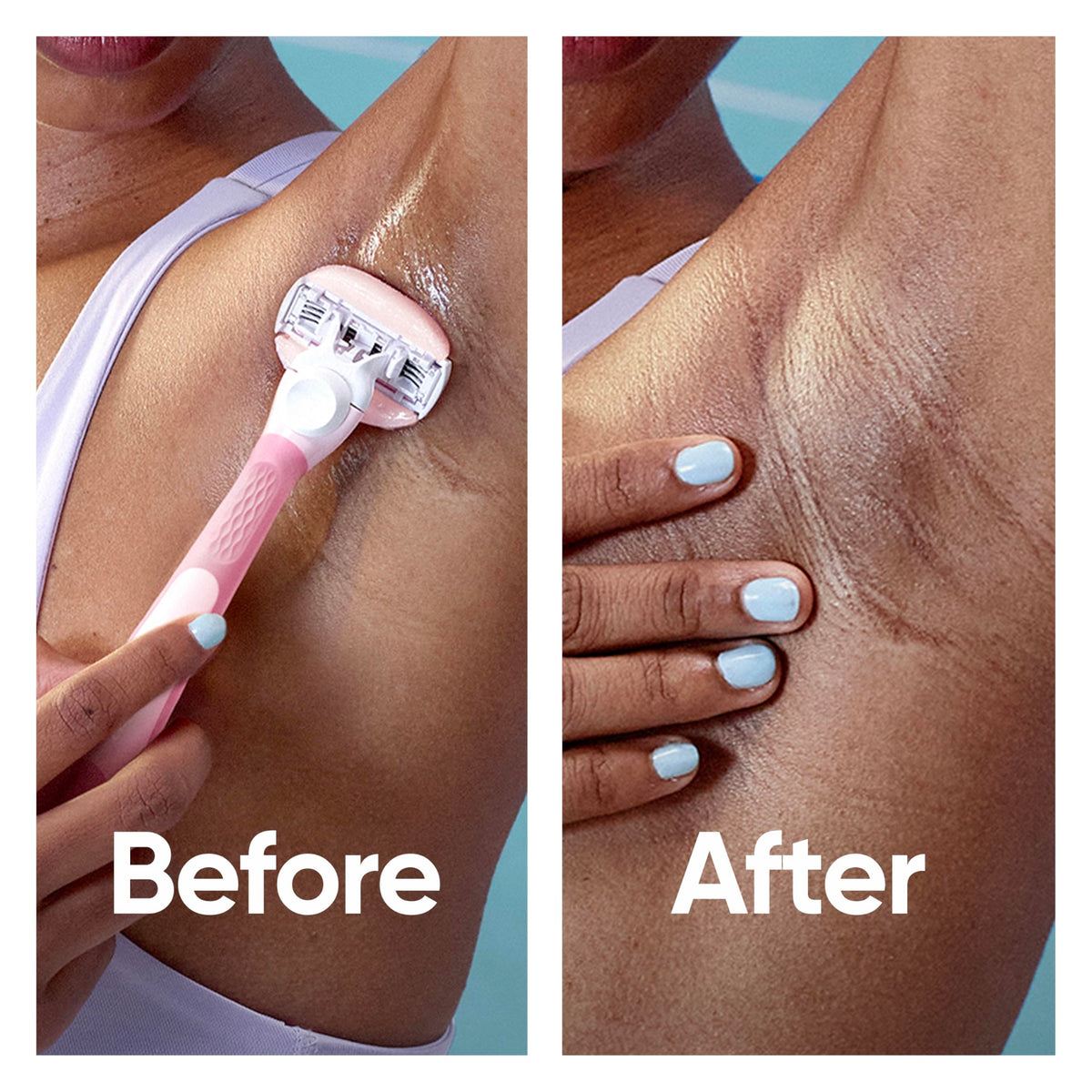 Gillette Venus white tea styling with ingredients, fresh scent benefit