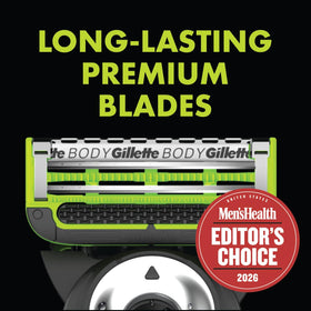 gillettelabs cartridge attached to handle demonstrating secure fit