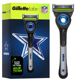 Gillette Labs Cowboys edition front packaging showing kit and team design for fan pride