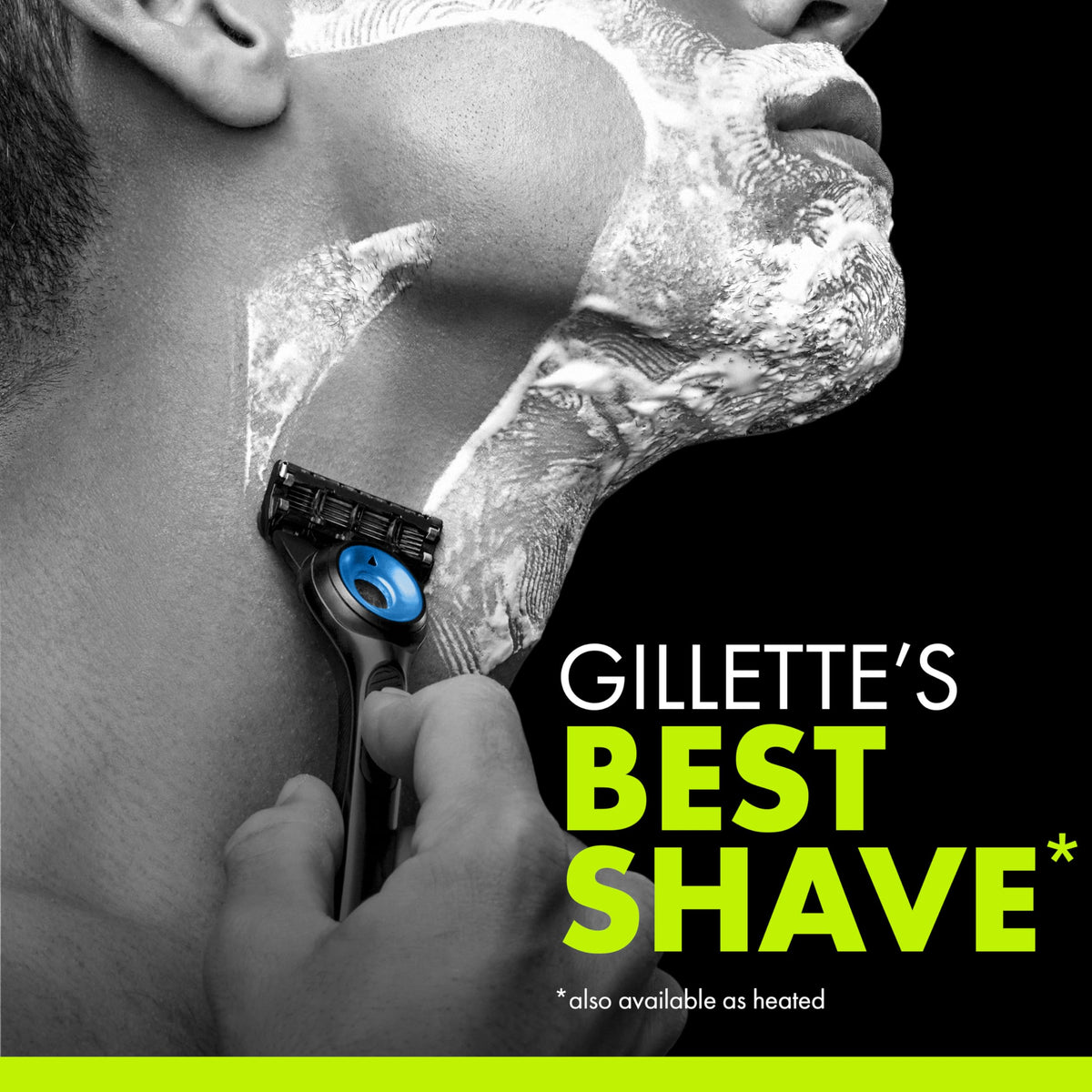 Gillette Labs magnetic stand with razor displayed for tidy storage and quicker drying