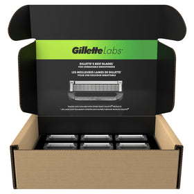 GilletteLabs refills in bathroom setting showing storage convenience and everyday use