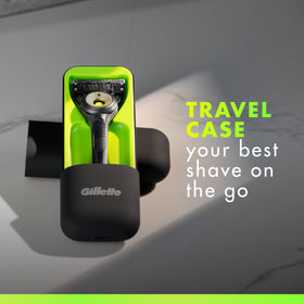 GilletteLabs EverGlide lubrastrip and blade edge close shot for improved glide