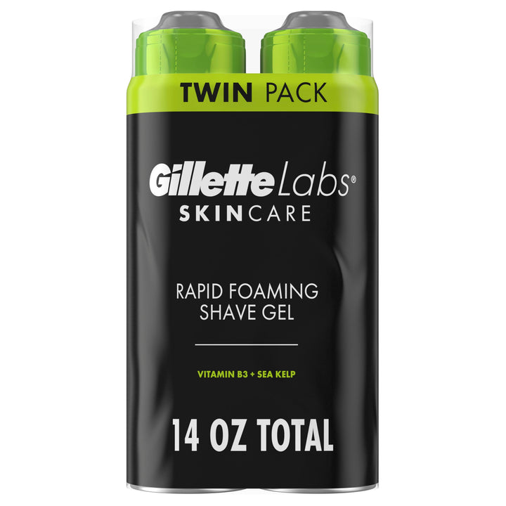 GilletteLabs front packaging showing product and volume for quick identification