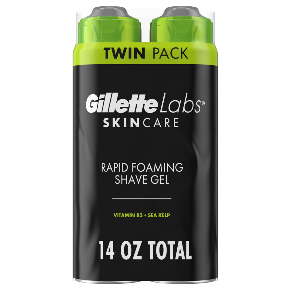 GilletteLabs front packaging showing product and volume for quick identification