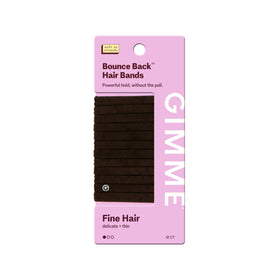 GIMME front packaging showing 12 dark brown bands and clear branding for convenience