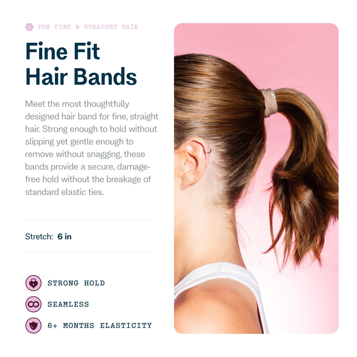 GIMME close-up of band texture highlighting smooth seam and gentle grip benefit