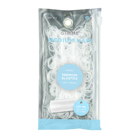 GIMME front packaging showing clear elastics and pack benefit