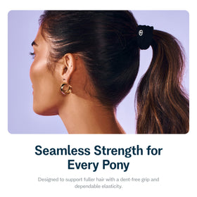 GIMME hair band in a high ponytail providing secure hold