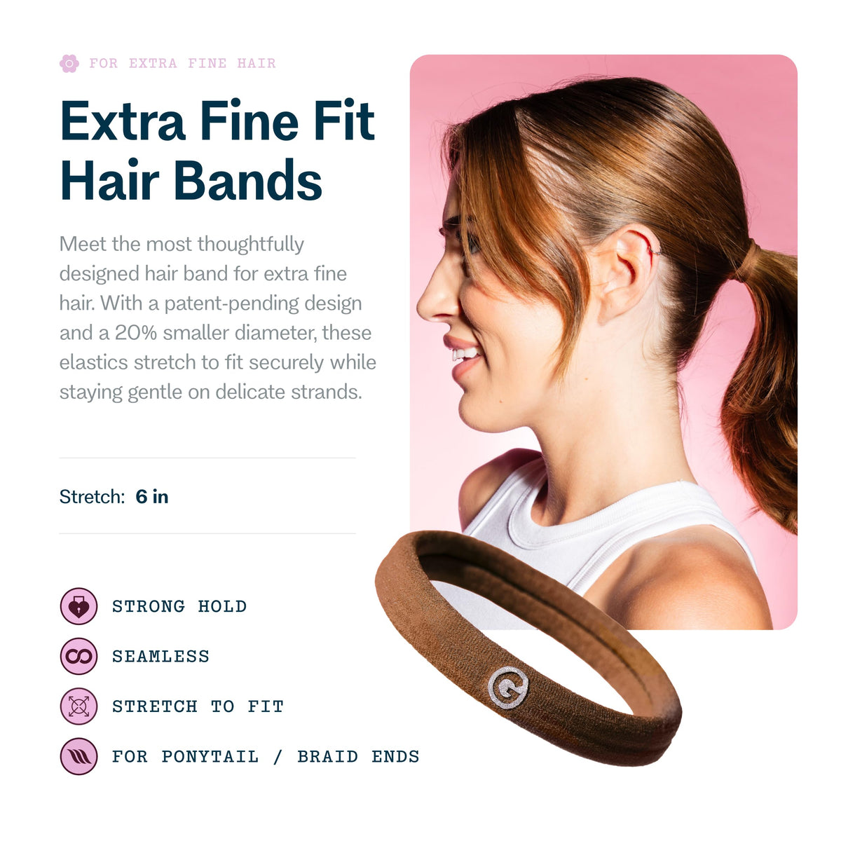 GIMME close-up of band texture highlighting seamless smooth fibers