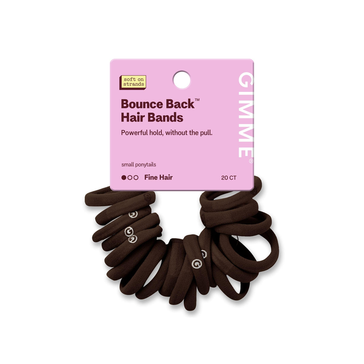 GIMME slim-fit band pack front view shows neat 20-pack, discreet hold