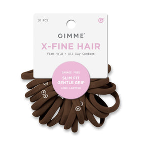 GIMME front packaging showing 20-pack light brown bands and benefits