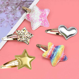 Gingbiss assortment of heart, butterfly and crown clips for outfit matching