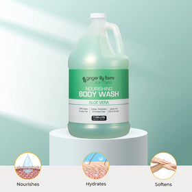 Ginger Lily Farms botanical ingredients arranged to highlight naturally derived formula