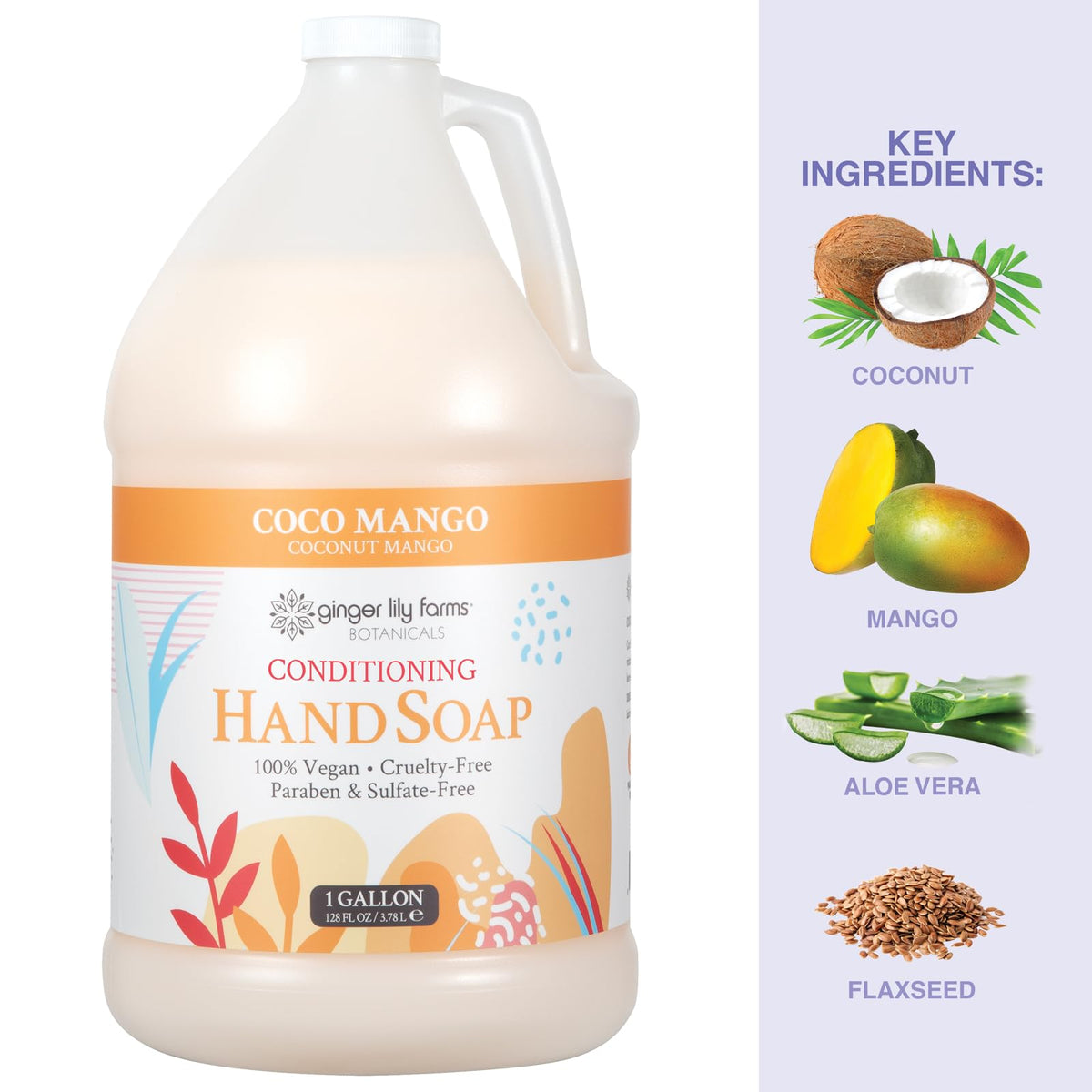 Ginger Lily Farms refill in commercial dispenser showing space-saving convenience