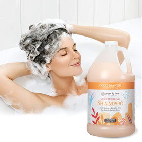 Ginger Lily Farms gallon on salon backbar with other products, ideal professional supply