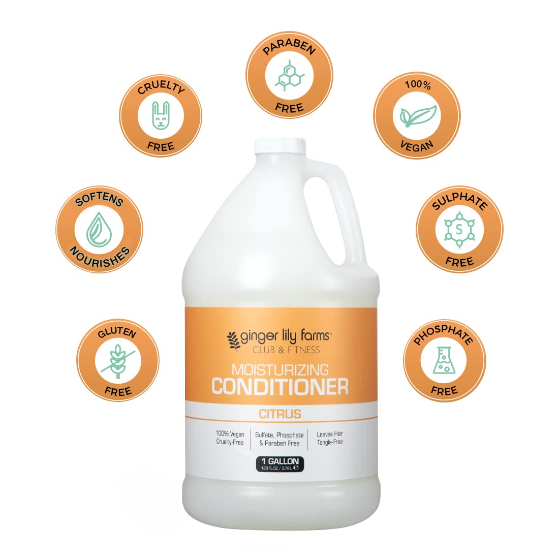 Ginger Lily Farms being refilled into a shower dispenser for reduced plastic waste
