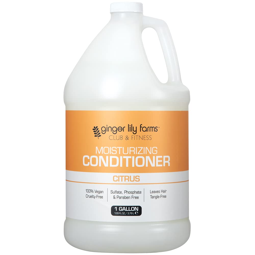 Ginger Lily Farms front view of 1 gallon bottle showing product and size benefit
