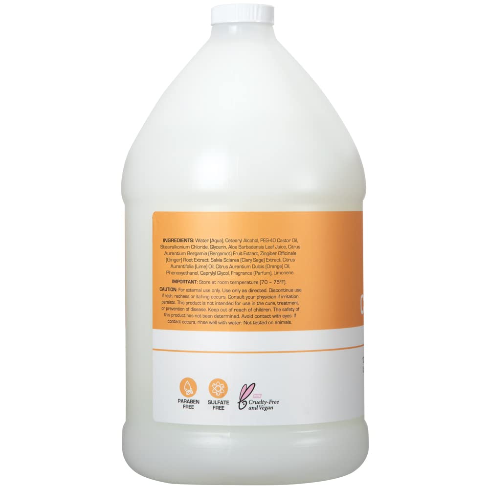 Pouring conditioner texture from Ginger Lily Farms bottle illustrating smooth, hydrating formula